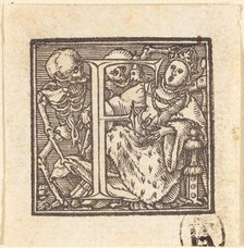 Letter F. Creator: Hans Holbein the Younger.