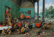 Allegory of Tulip Mania, Mid of 17th cen. Creator: Brueghel, Jan, the Younger (1601-1678).