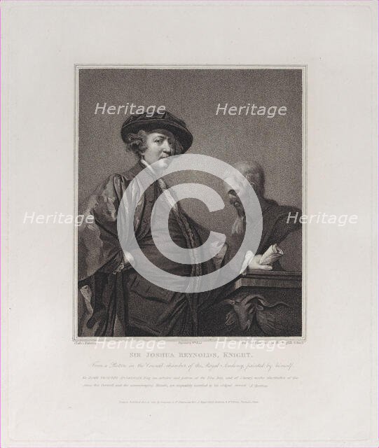 Sir Joshua Reynolds, Knight, 1811. Creator: William Bond.