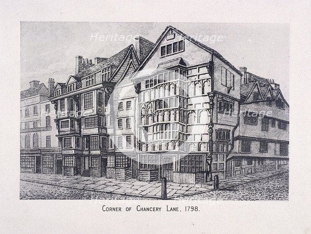 Chancery Lane, London, 1798. Artist: Anon