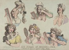 Six Stages of Mending a Face, Dedicated with respect to the Right Hon-ble. Lady Ar..., May 29, 1792. Creator: Thomas Rowlandson.