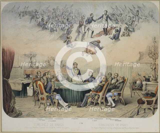 The Treaty of Paris of 1856, 1856. Artist: Adam, Jean-Victor Vincent (1801-1867)