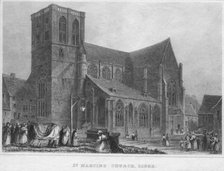 'St. Martin's Church, Liege', 1850. Artist: R Brice.