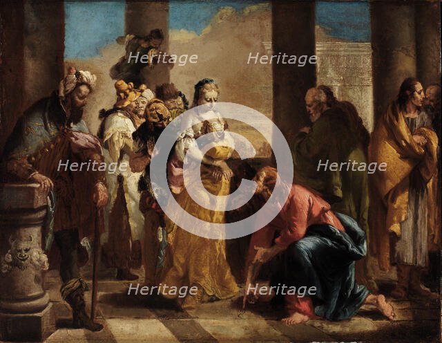 Woman Taken in Adultery, 18th century. Creator: Unknown.