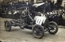 Exhibition of old vehicles in Barcelona.