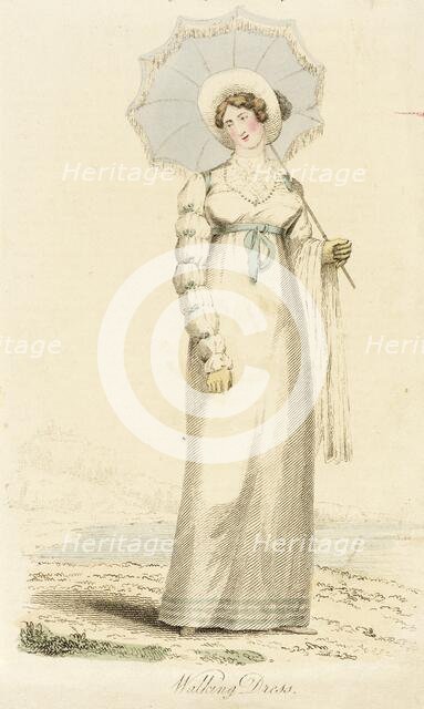 Fashion Plate (Walking Dress), 1814. Creator: Unknown.