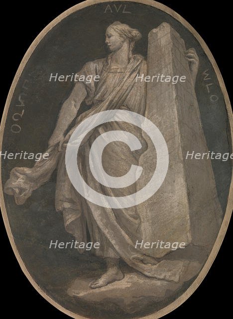 Fortitude, 1760. Creator: Workshop of Giovanni Battista Tiepolo.