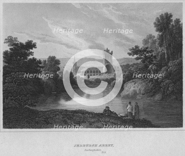 'Jedburgh Abbey, Roxburghshire', 1814. Artist: John Greig.