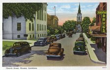 Church Street, Houma, Louisiana, USA, 1940. Artist: Unknown