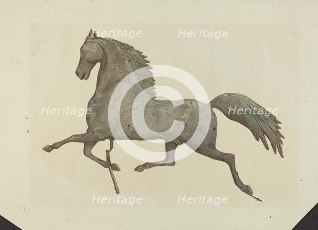 Horse Weather Vane, 1935/1942. Creator: Unknown.