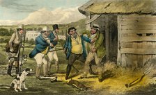 'Squire Cheatum's Keeper attacks the Murderer of 'Old Tom', 1838. Artist: Henry Thomas Alken.