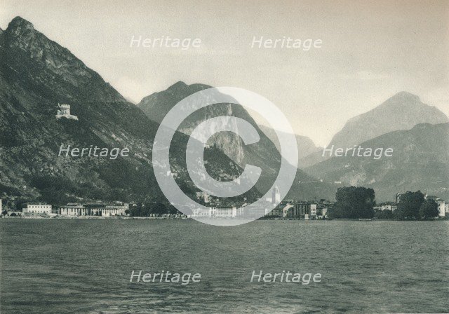 Riva del Garda from Lake Garda, Italy, 1927. Artist: Eugen Poppel.