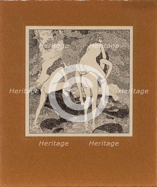 From "Jeux d'Amour de la jeunesse", c1907. Creator: Bayros, Franz von (1866-1924).