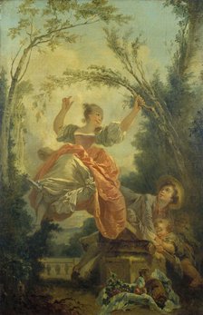 The seesaw, after Fragonard. Creator: Unknown.