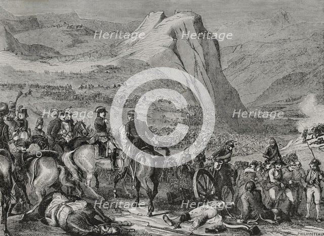 French Revolutionary Wars: Italian campaign - Battle of Rivoli (14 January 1797), 1879. Creator: Launay-Marchand.