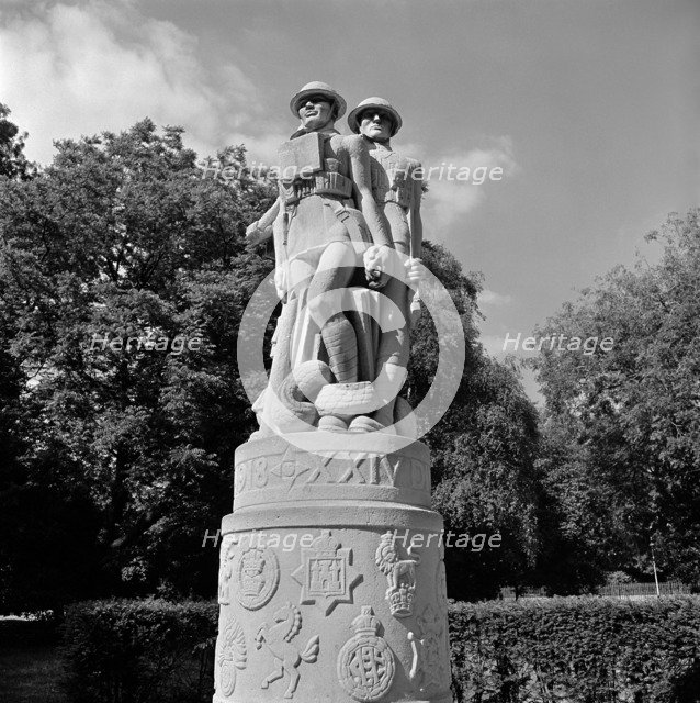 The First World War memorial to the 24th East Surrey Division in Battersea Park, London. Artist: Historic England Staff Photographer.