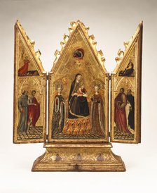 The Virgin and Child with Saints and the Annunciation (image 1 of 14), between c.1427 and c.1430. Creator: Giovanni di Paolo.