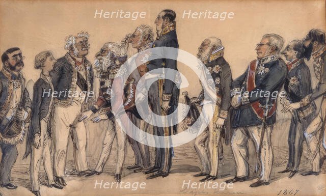 "The Diplomatic Corps 1867". Creator: Fritz von Dardel.