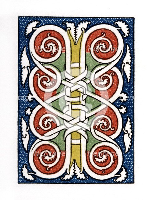 Initial letter 'I', 1476, (1843). Artist: Henry Shaw