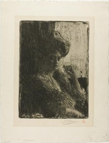 Betty Nansen, 1905. Creator: Anders Leonard Zorn.