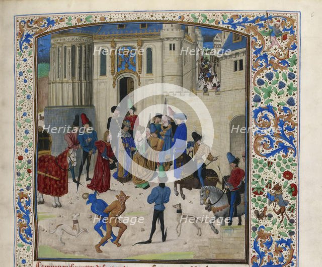 Arrival of Isabeau de Bavaria in Paris, ca 1470-1475. Creator: Anonymous.