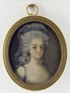 Portrait of a young lady, c18th century. Creator: Unknown.