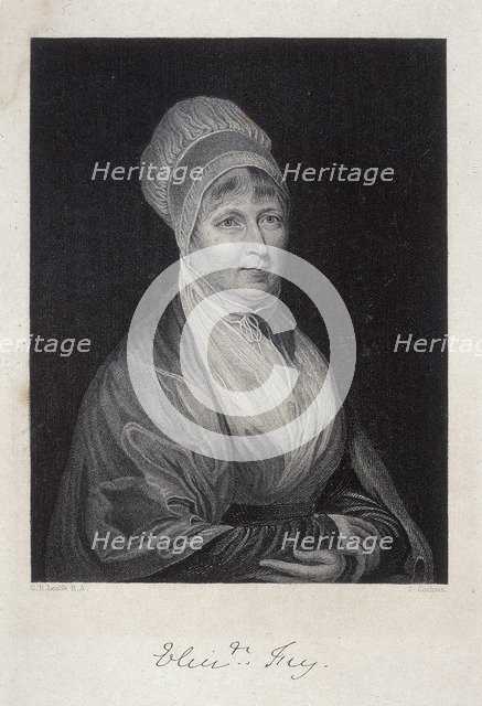 Elizabeth Fry, 1844. Artist: J Cochran