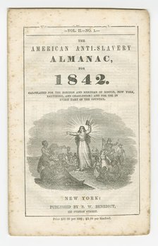 American Anti-Slavery Almanac Vol. II, No. I, 1842. Creator: Unknown.