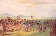 Eagle Dance, Choctaw, 1835-1837. Creator: George Catlin.