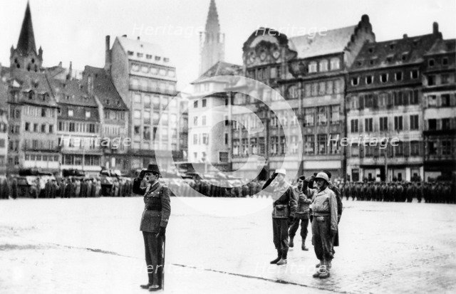 The liberation of Strasbourg, France, November 1944. Artist: Unknown