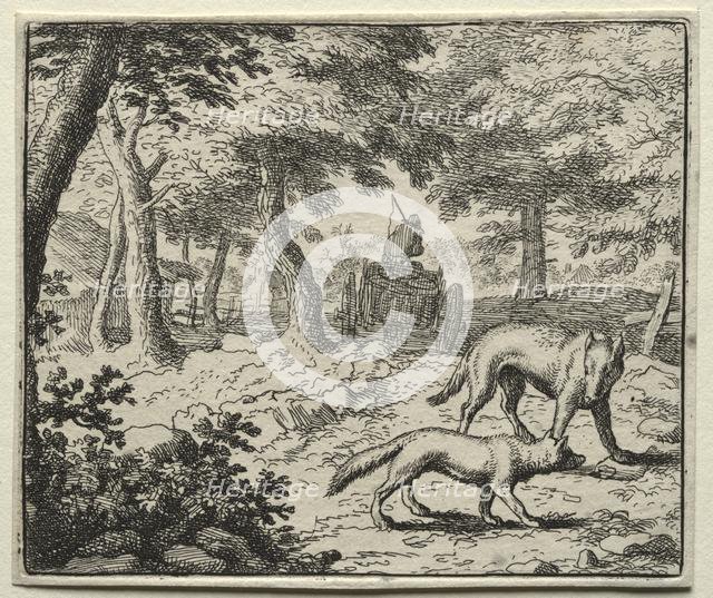 Reynard the Fox: The Badger's Defense of Reynard. Creator: Allart van Everdingen (Dutch, 1621-1675).