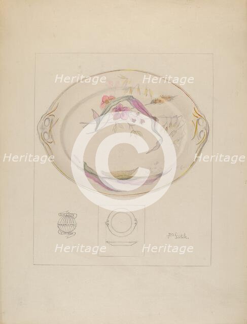 Platter, c. 1937. Creator: Joseph Sudek.