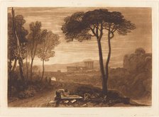 Scene in the Campagna, published 1812. Creator: JMW Turner.