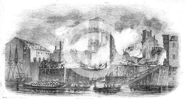 Ruins of the fire, 1843. Creator: Unknown.