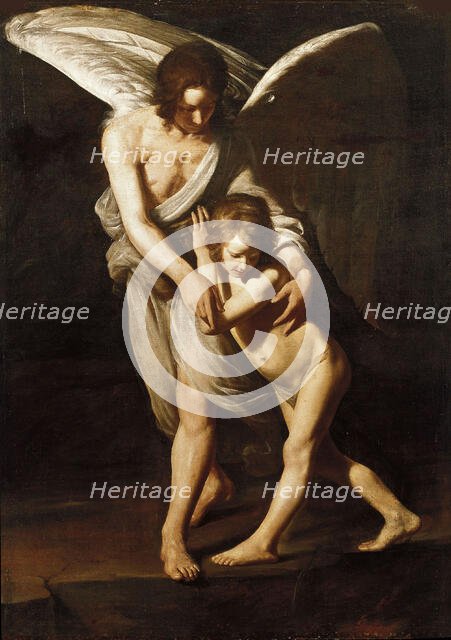 Guardian Angel, 1618. Creator: Galli, Giovanni Antonio (1585-1652).