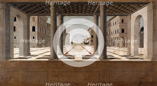 Architectural Veduta, c. 1490. Artist: Giorgio Martini, Francesco di (1439-1501)