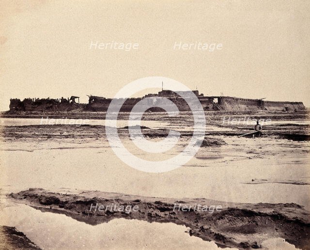 Taku, China: the North Fort on the Peiho River during the Second China War, 1860. Creator: Felice Beato.