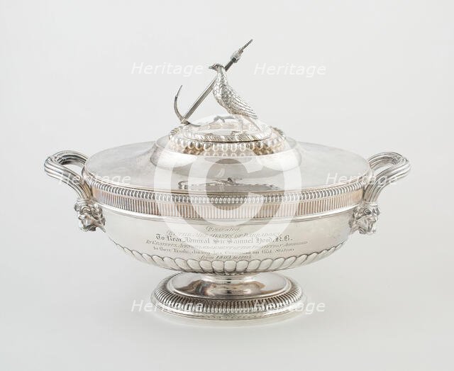 Soup Tureen with Cover from the Hood Service, England, 1806/07. Creator: Paul Storr.