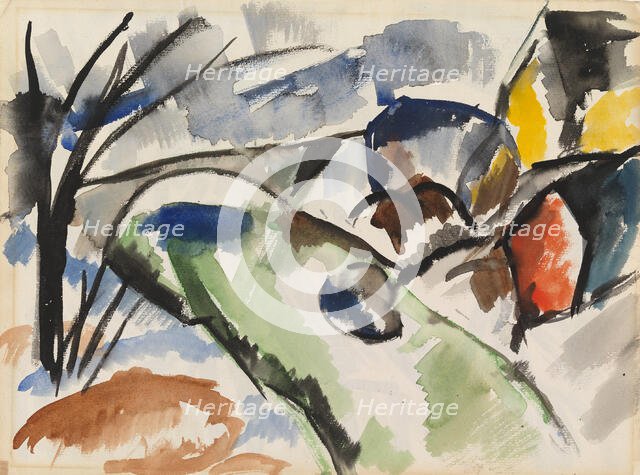 River Landscape, 1915-1920. Creator: Sulho Sipila.