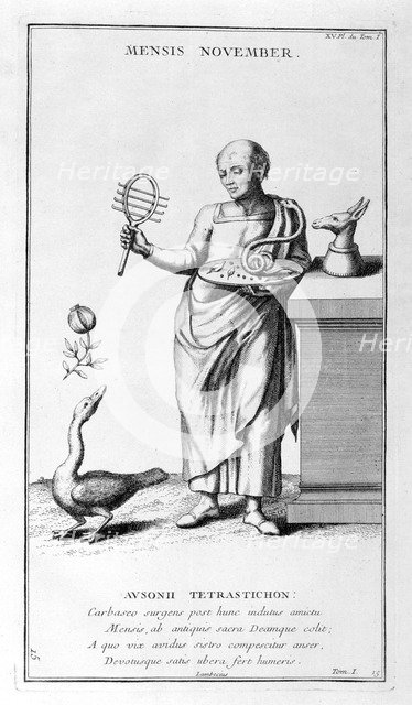 'A representation of November', 1757. Artist: Bernard de Montfaucon