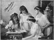 ''Les derniers jours des Romanof; Les quatre grandes-duchesses en 1914', 1914. Creator: Unknown.