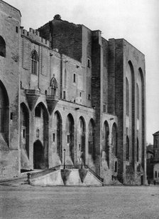 Papal Palace, Avignon, France, 1937. Artist: Martin Hurlimann