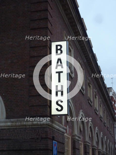 Ironmonger Row Baths, Ironmonger Row, St Luke's, Islington, London, 2013. Creator: Simon Inglis.