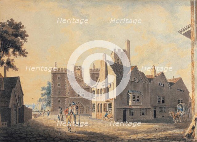 View of the Archbishop's Palace, Lambeth, 1790. Creator: JMW Turner.
