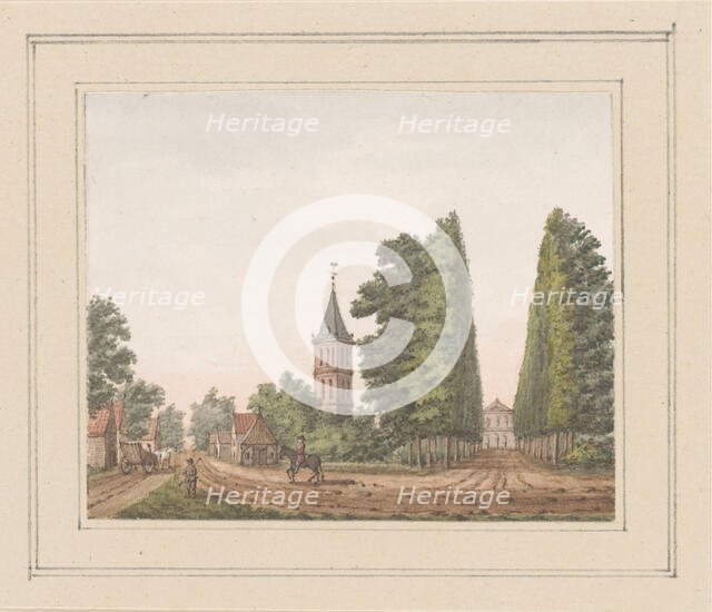 View of Oostkapelle with Huis Rijnsburg in Zeeland, c. 1750-c. 1800. Creator: Anon.