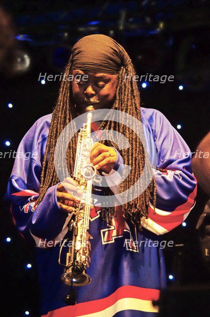 Courtney Pine, Love Supreme Jazz Festival, Glynde, East Sussex, 2013. Artist: Brian O'Connor
