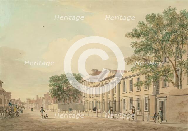 Emmanuel College, Cambridge, 1799. Creator: Thomas Malton II.