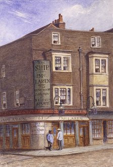 Ship Tavern, Goodman's Yard, London, c1870. Artist: JT Wilson