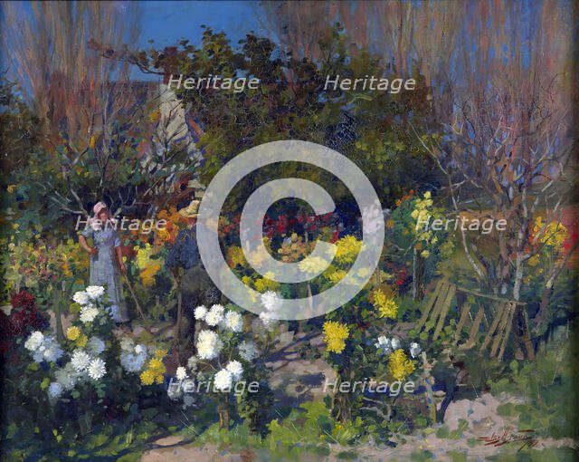 Autumn blooms, 1899. Creator: James McLauchlan Nairn.