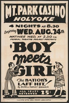 Boy Meets Girl, Holyoke, MA, 1938. Creator: Unknown.